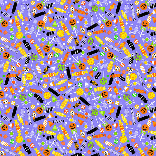 Halloween Little Monsters Emily Elizabeth Halloween Fabric Blank Textiles By The 1/2 Yard