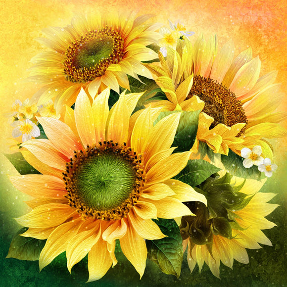 60″x60″ Sunflower Panel Oasis Fabrics