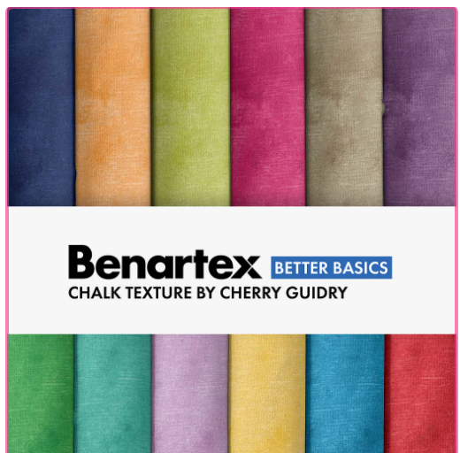 Benatrex  CHALK TEXTURE By CHERRY GUIDRY 63 Colors Fat Quarters