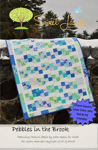 Quilt Pattern Sweet Jane's Pebbles In The Brook 39*48" Charm Pack Friendly