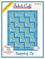 Fabric Cafe Quilt Pattern Steppin Up Make it with 3 yards! 44"x59" FREE SHIPPING
