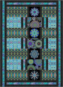 Magic Carpet Kit Finished Size: 60 x 82 inches Includes Fabrics For Quilt Top BENARTEX Paula Nadelstern