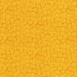 RJR Hopscotch Fabric By The 1/2 Yard Hopscotch Rose Petals - Daffodil Fabric