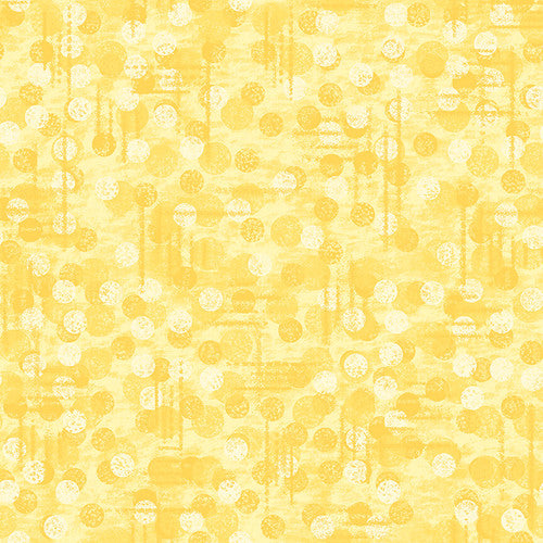 100% Cotton Quilting by the 1/2 Yard Blank Quilting Jot Dot Yellow