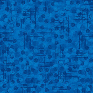 100% Cotton Quilting by the 1/2 Yard Blank Quilting Jot Dot Blue