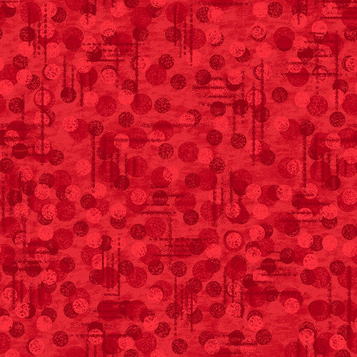 100% Cotton Quilting by the 1/2 Yard Blank Quilting Jot Dot Red