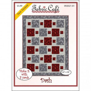 Fabric Cafe Quilt Pattern Dash Make it with 3 yards! 43"x61" FREE SHIPPING