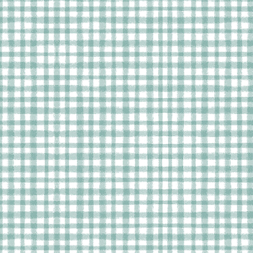 Benartex 100% Cotton Quilting Fabric by the 1/2 Yard Fresh Plaid Turquoise