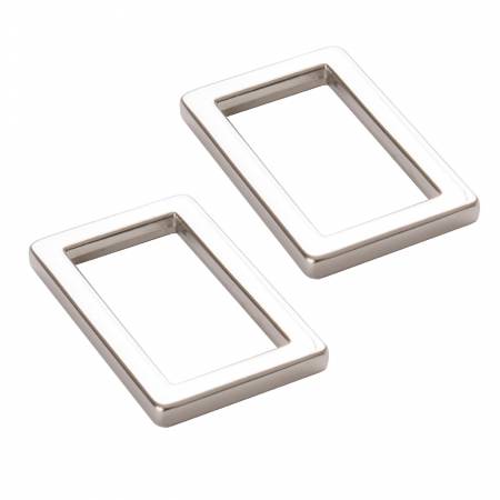 Rectangle Ring Flat 1in Nickel Set of Two # HAR1RRNTWO