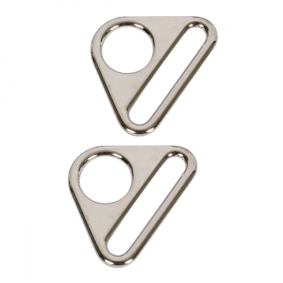 Triangle Ring Flat 1 in Nickel Set of Two byAnnie