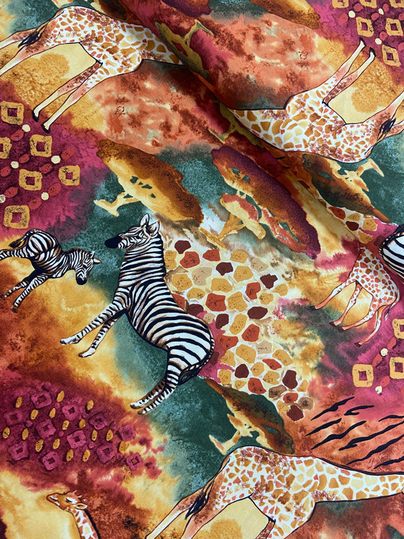 Safari Play Quilting 100% Cotton Solid Fabric By The 1/2 Yard