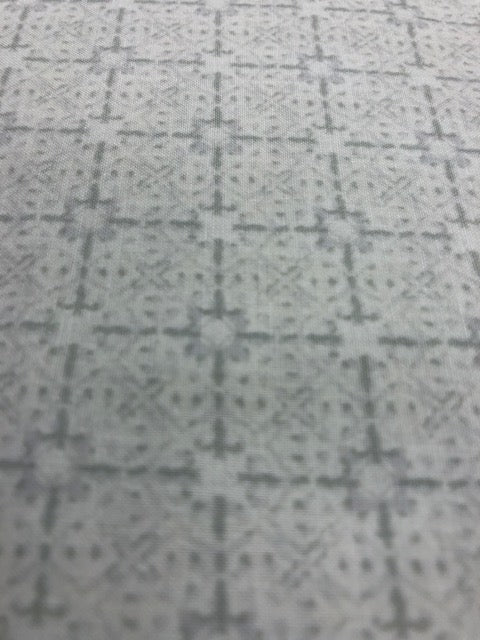 Quilting Fabric By The 1/2 Yard In The Beginning Deco White