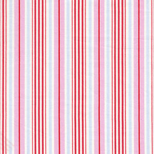 By The 1/2 Yard Free Spirit Tanya Whelan Delilah Stripe Red Quilting Fabric