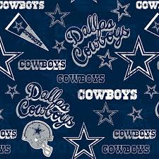 100% Cotton Quilting Dallas Cowboys by the 1/2 Yard