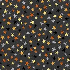 Halloween By The 1/2 Yard Studioe Fabrics Quilting Fabric Midnight Magic Stars